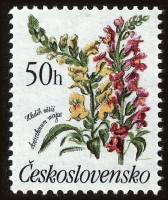 (1990-010) Марка Чехословакия "Львиный зев"    Садовые цветы III Θ